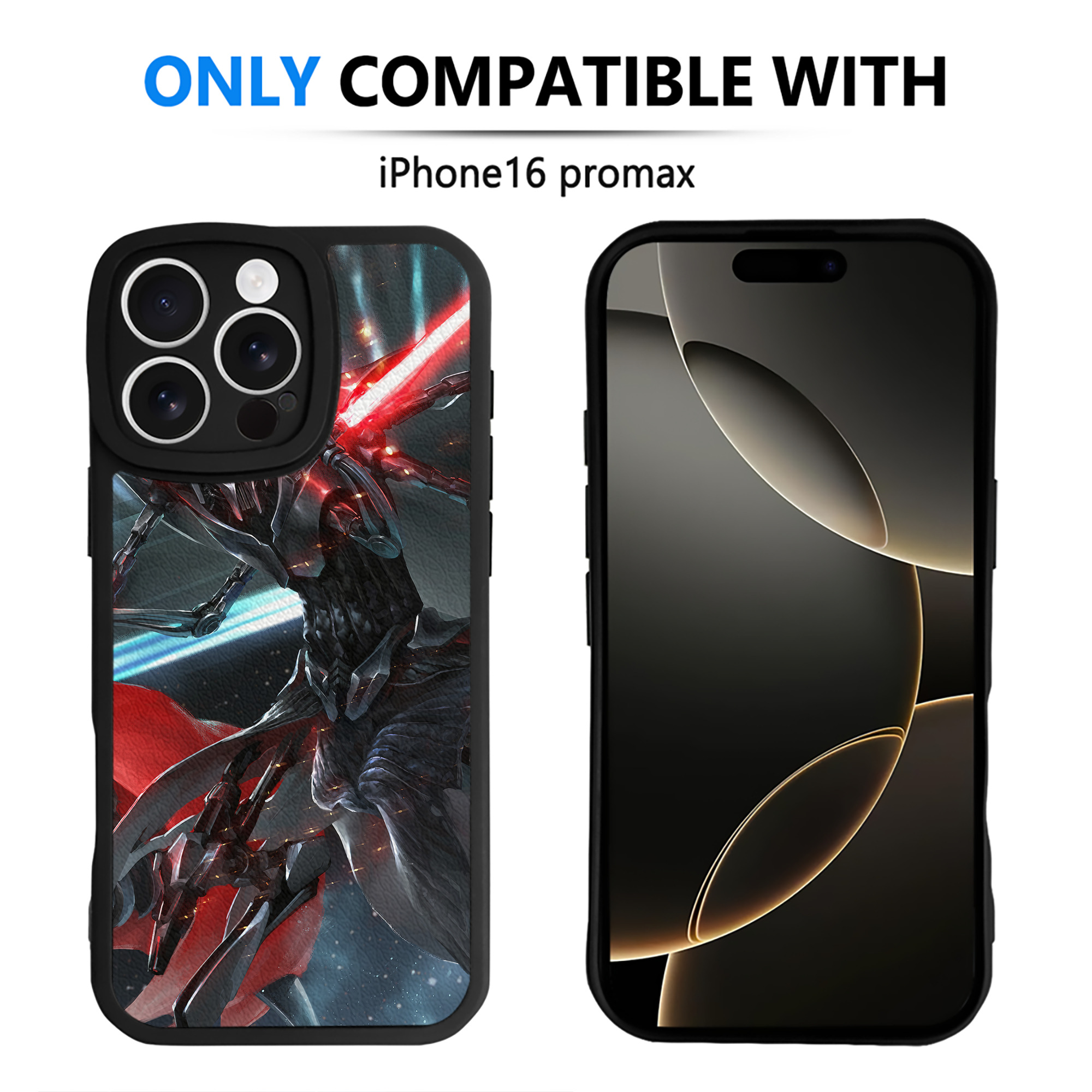（画像用） スター・ウォーズ Star Wars 【iPhone 16シリーズ対応】シリコンスマホケース（レザー調） 材質：シリコン
